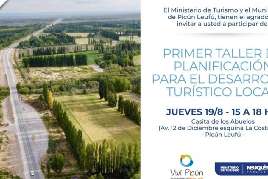 Lee más sobre el artículo Invitan al primer taller del Plan de Desarrollo Turístico en Picún Leufú