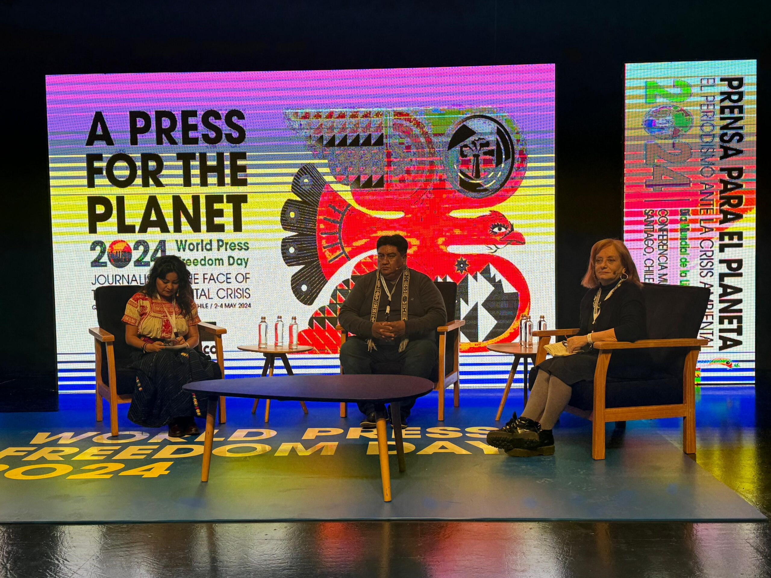 En este momento estás viendo Aluminé expuso en la Conferencia Mundial de la libertad de Prensa su proyecto de Comunicación Intercultural